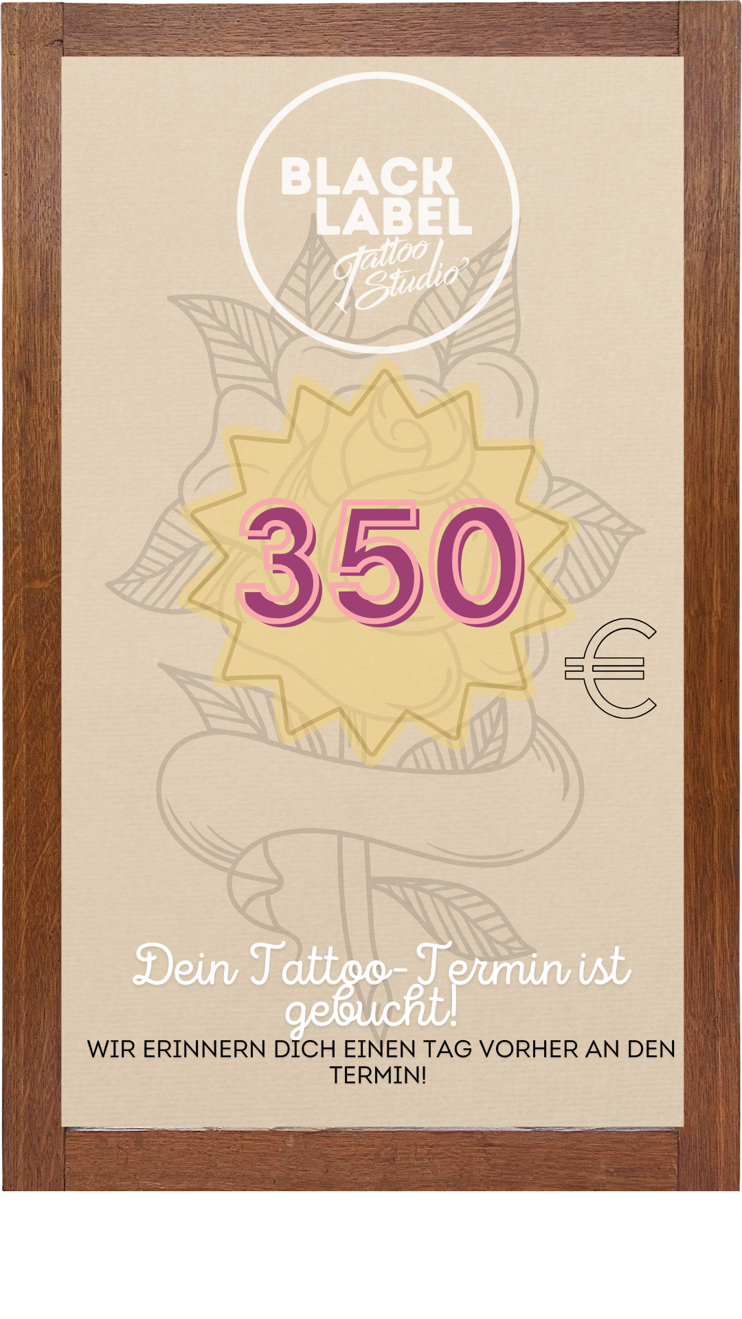 Halbtägiger Tattoo-Termin(350)