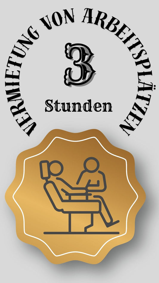 Vermietung von Tätowierer-Arbeitsplätzen (Drei Stunden)