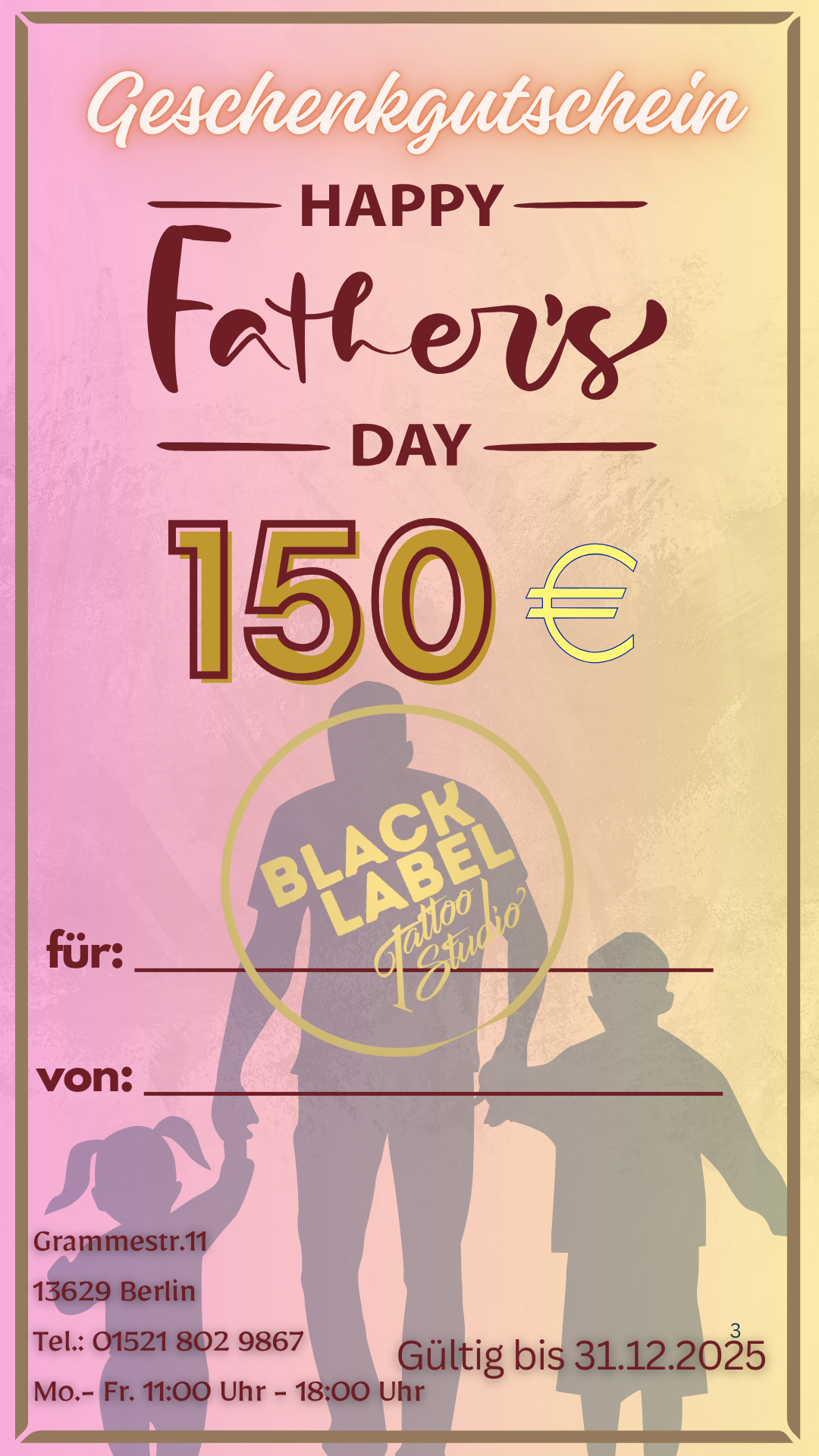 Gutscheine zum Vatertag
