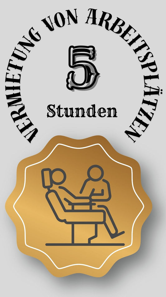 Vermietung von Tätowierer-Arbeitsplätzen (Fünf Stunden)